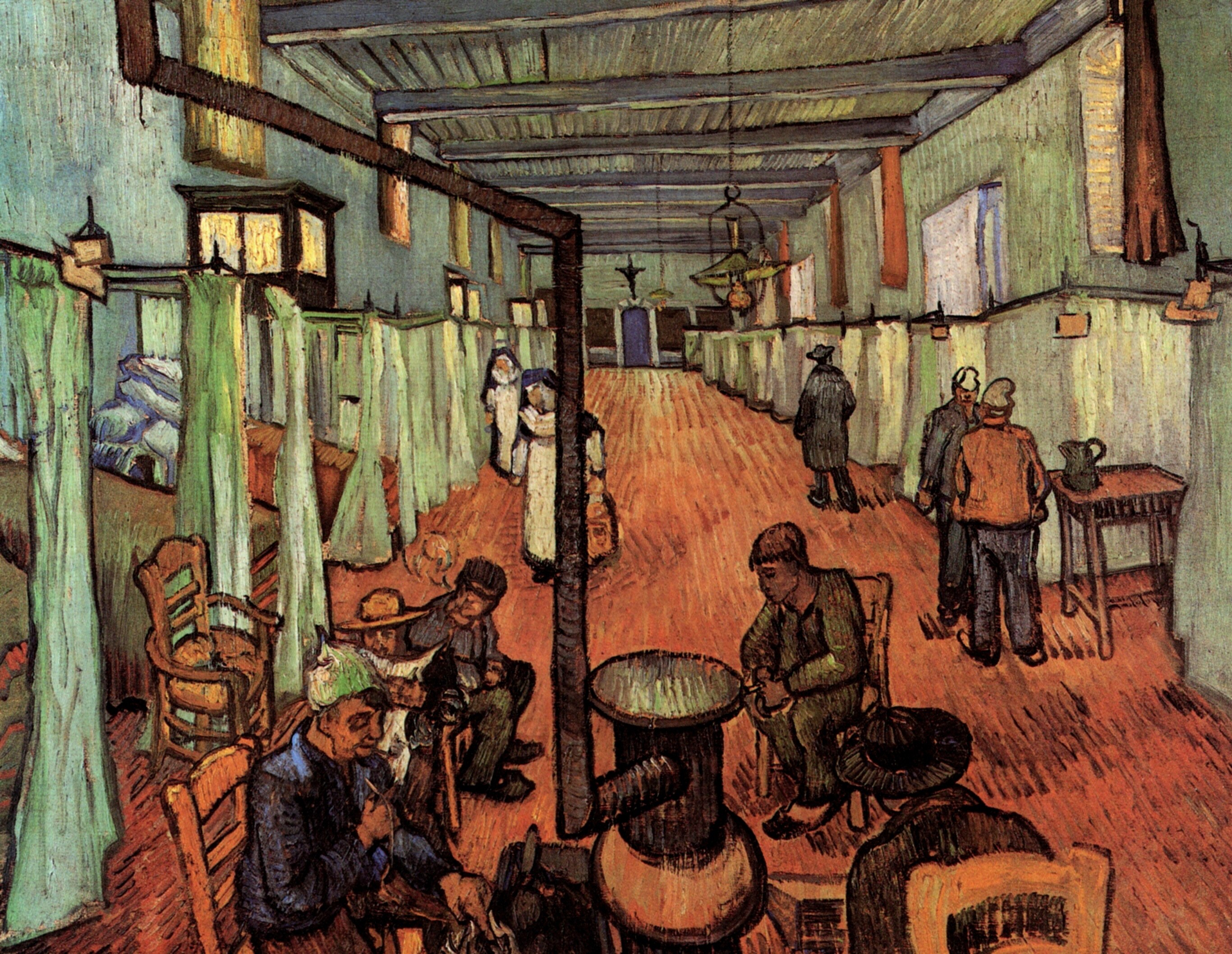 Картина Ван Гога Палата в больнице в Арле 1889